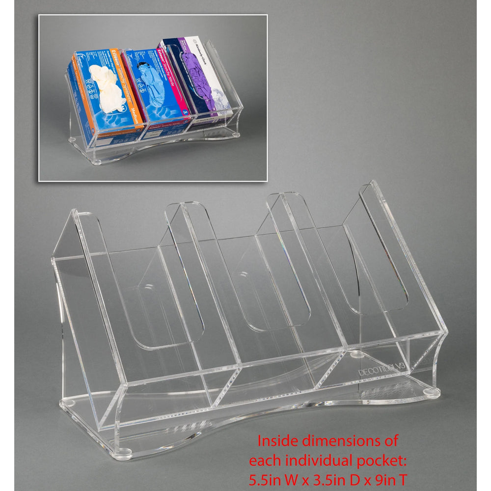 Deco Countertop Glove Box Holder-3 Position (Bump)