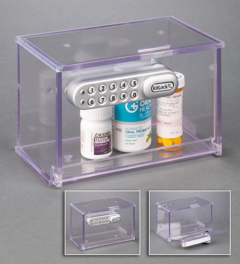 Locking Medication Box-8w x 5d x 4t