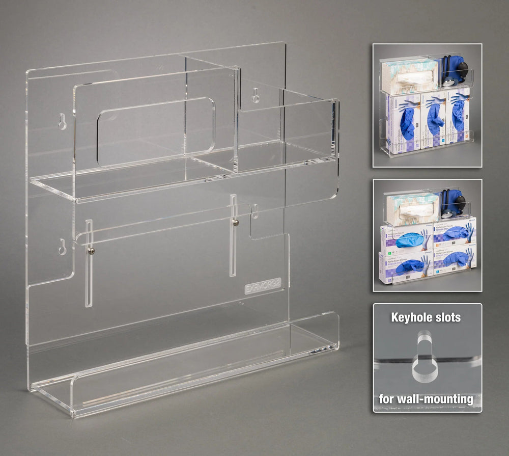 Exam Room Organizer-Glove Box, Bin (Wall Mount, K14)