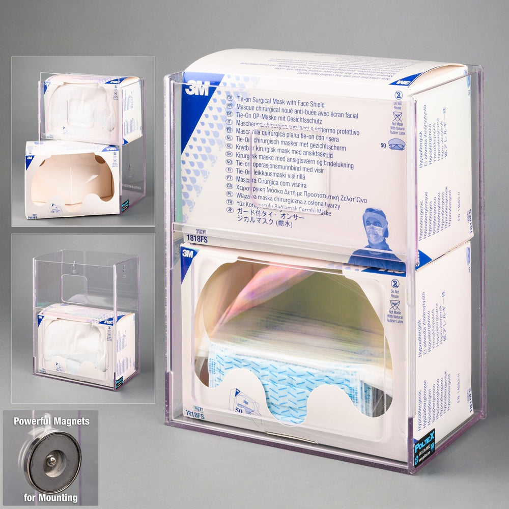 Face Mask w/ Shield Holder 1818FS-2 Visual Management (Magnets 4)