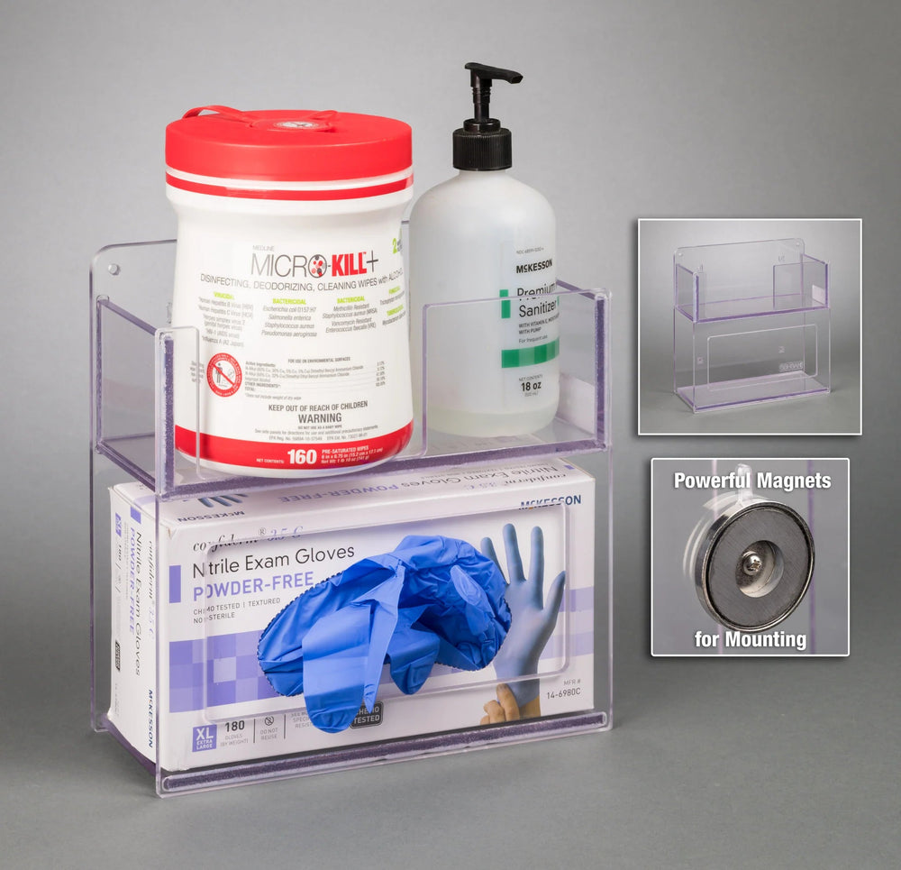 Glove Box Holder With Bin (Magnets 4)