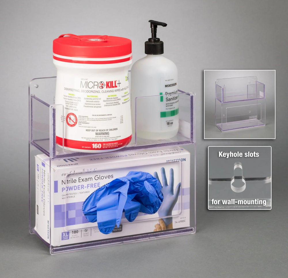 Glove Box Holder With Bin (Wall Mount)