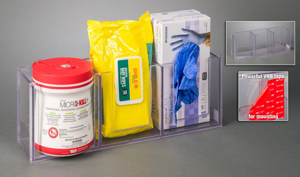 Wipe Cannister 2 Glove Box Holder (VHB Tape)