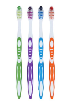 Acclean Toothbrush Adult 32 Tuft Compact 4 Colors 72/Bx