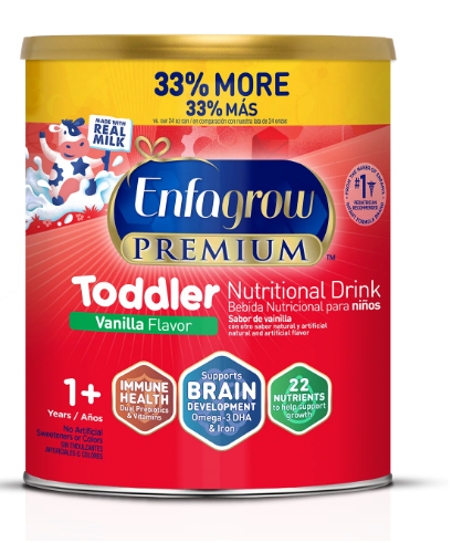 Enfagrow® PREMIUM Toddler Nutritional Drink - Vanilla Flavor - Powder - 32 oz