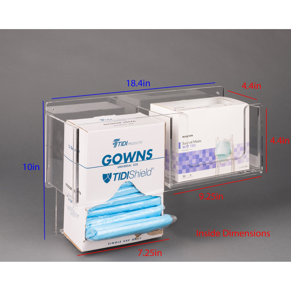 XL Isolation Item Wall Organizer-Gown/Mask (Wall Mount)