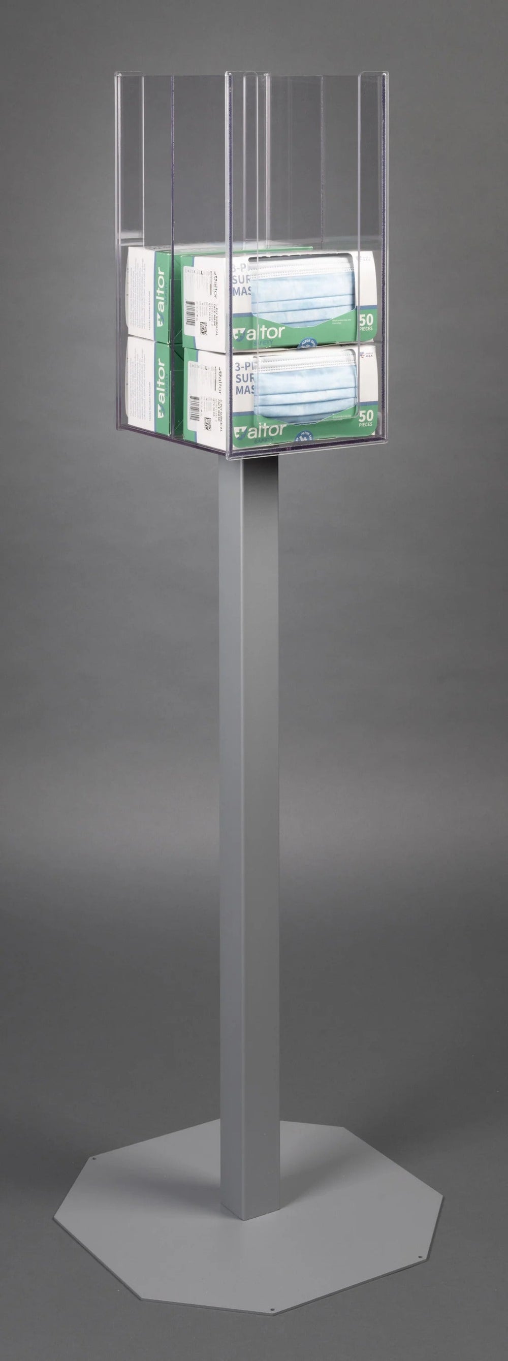 Stand Mount Mask Box Dispenser-8 Box (2STL, 2STL kit)