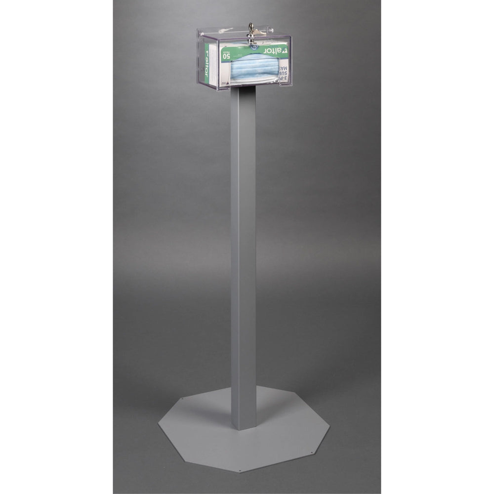 Locking Single Mask Box Holder (2STL Stand, 2 STL Kit)
