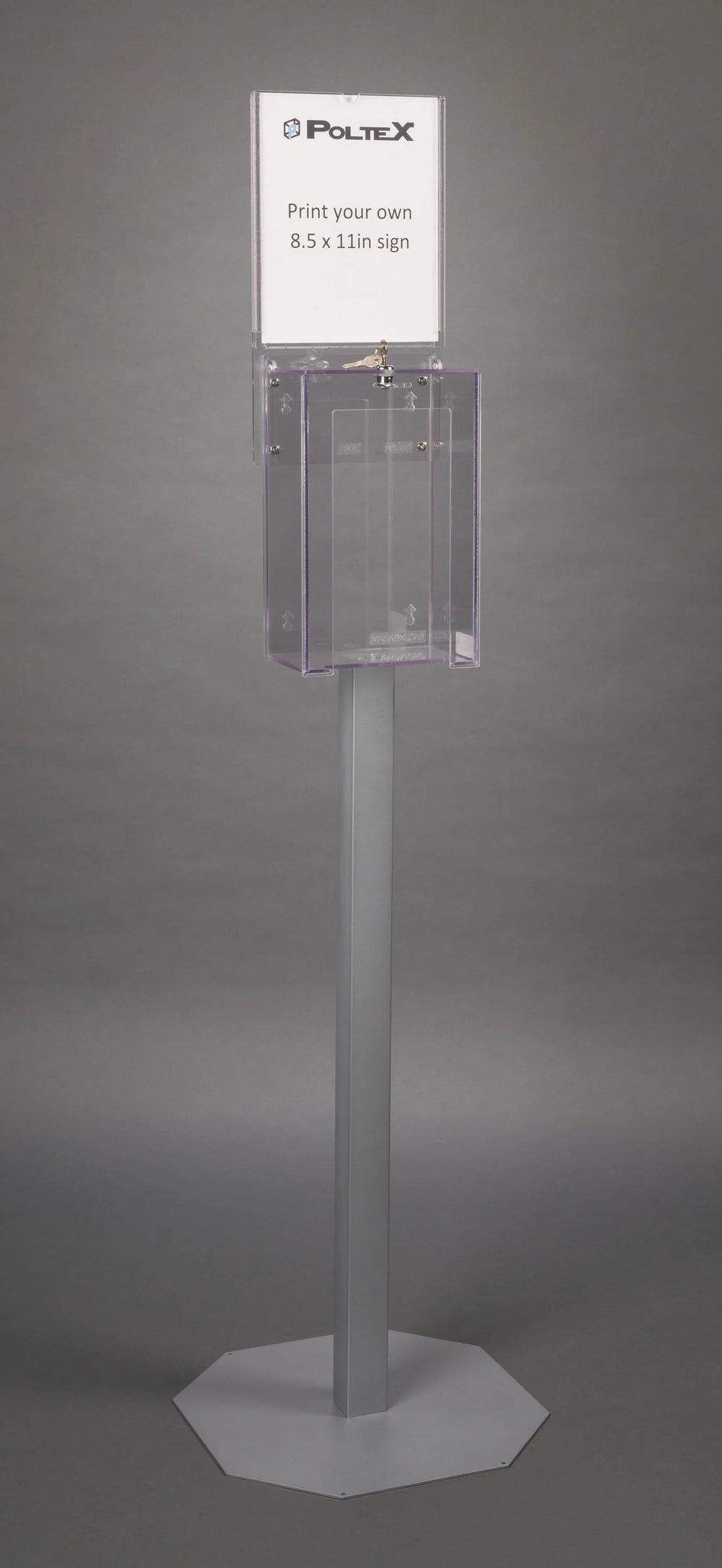 Locking 2 Mask Box Holder (SLV Sign, 2STL Stand, 2 STL SLV Kit)