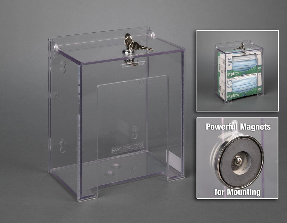 Locking Mask Box Holder-2 Box (Magnets 3)