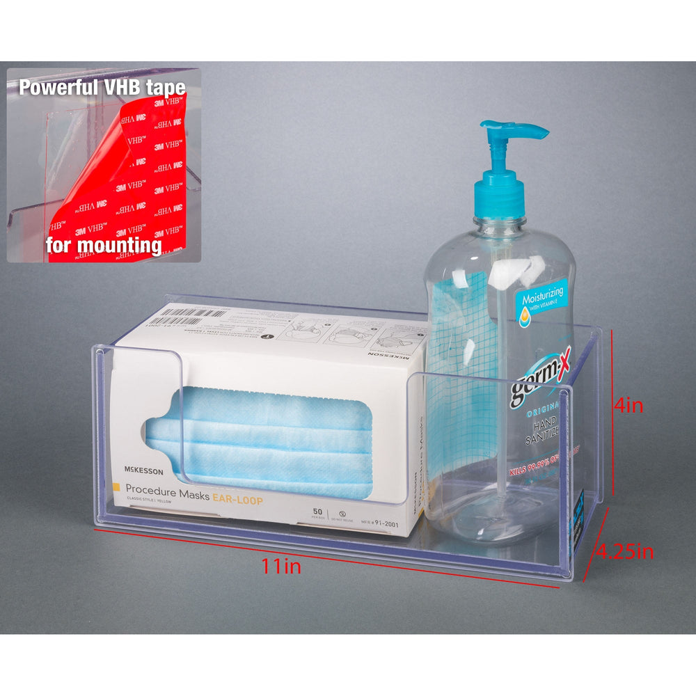Mask Box Hand Sanitizer Holder (VHB Tape)