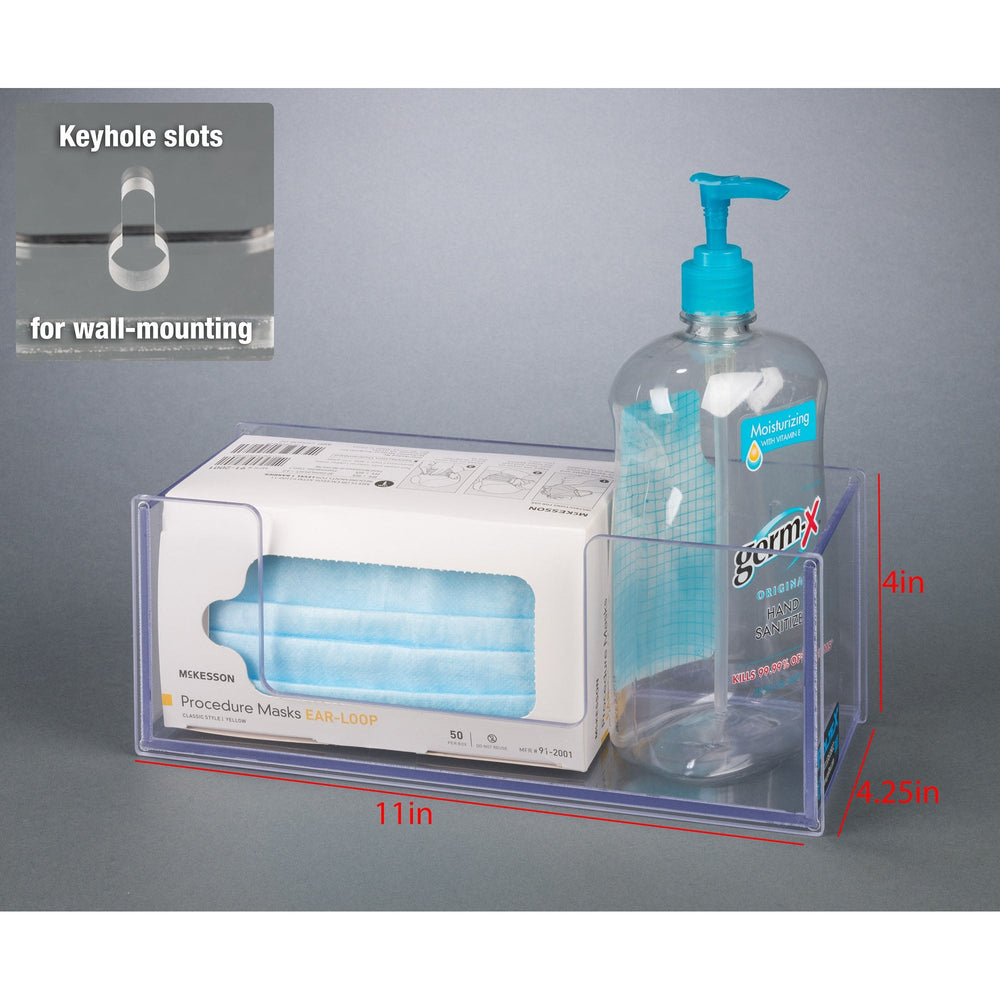 Mask Box Hand Sanitizer Holder (Wall Mount)