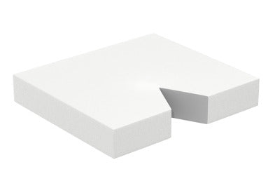Ever-Soft Coccyx Foam Cushion, 18" x 16" x 3", 1pc/bx