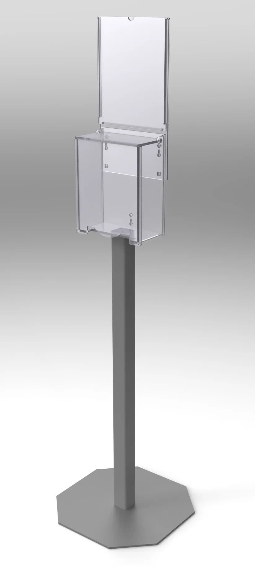 Earloop Mask Dispenser-Stand Mount (2STL Stand, 2STL SLV Kit, SLV Sign)