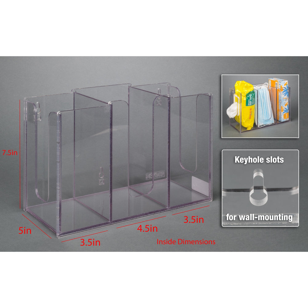 Three Pocket Multi Dispenser (Wall Mount)
