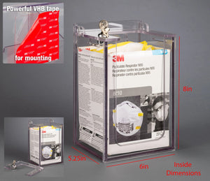 Locking N95 Mask Dispenser (VHB Tape)