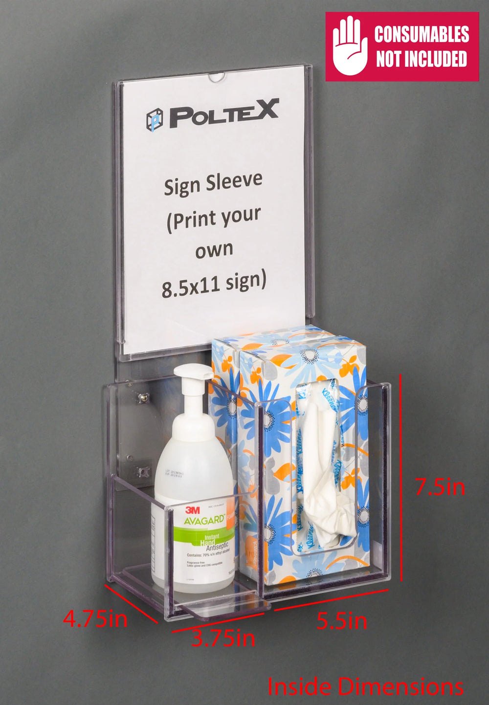 Respiratory Hygiene Station H (AC Stand, RHS AC Stand Kit, SLV Sign)
