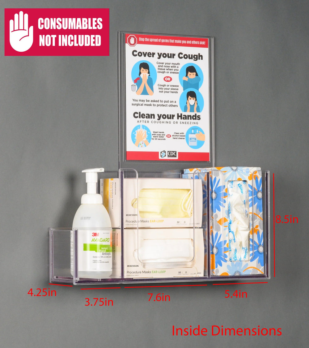 Respiratory Hygiene Station I (AC Stand, RHS AC Stand Kit, DCL Sign)