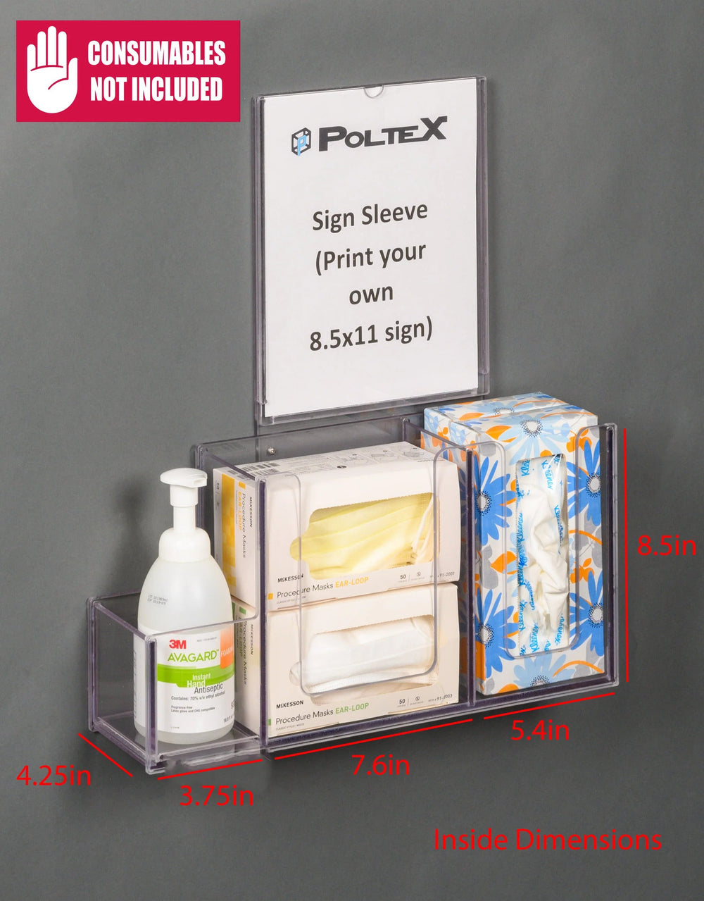 Respiratory Hygiene Station I (AC Stand, RHS AC Stand Kit, SLV Sign)