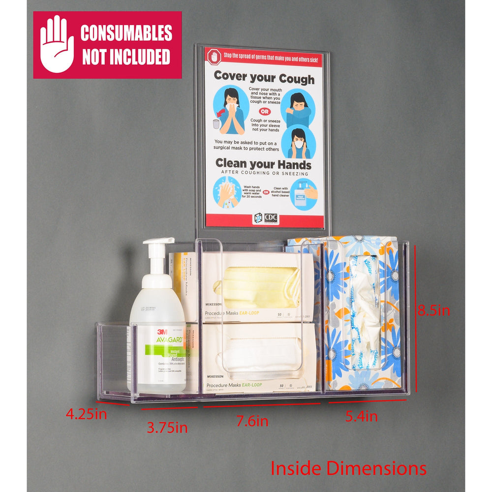 Respiratory Hygiene Station I (DCL Wall Sign, RHS Wall Kit)