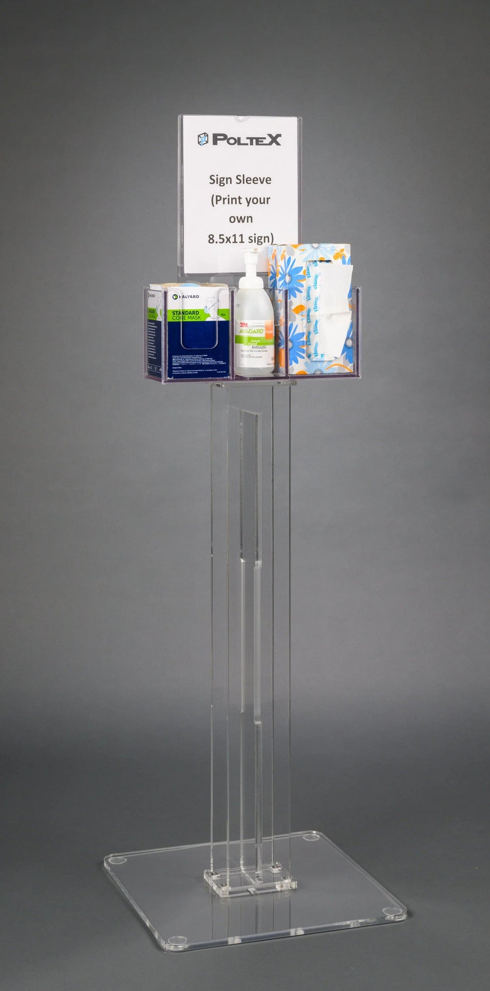 Respiratory Hygiene Station Q (AC Stand, RHS AC Stand Kit, SLV Sign)