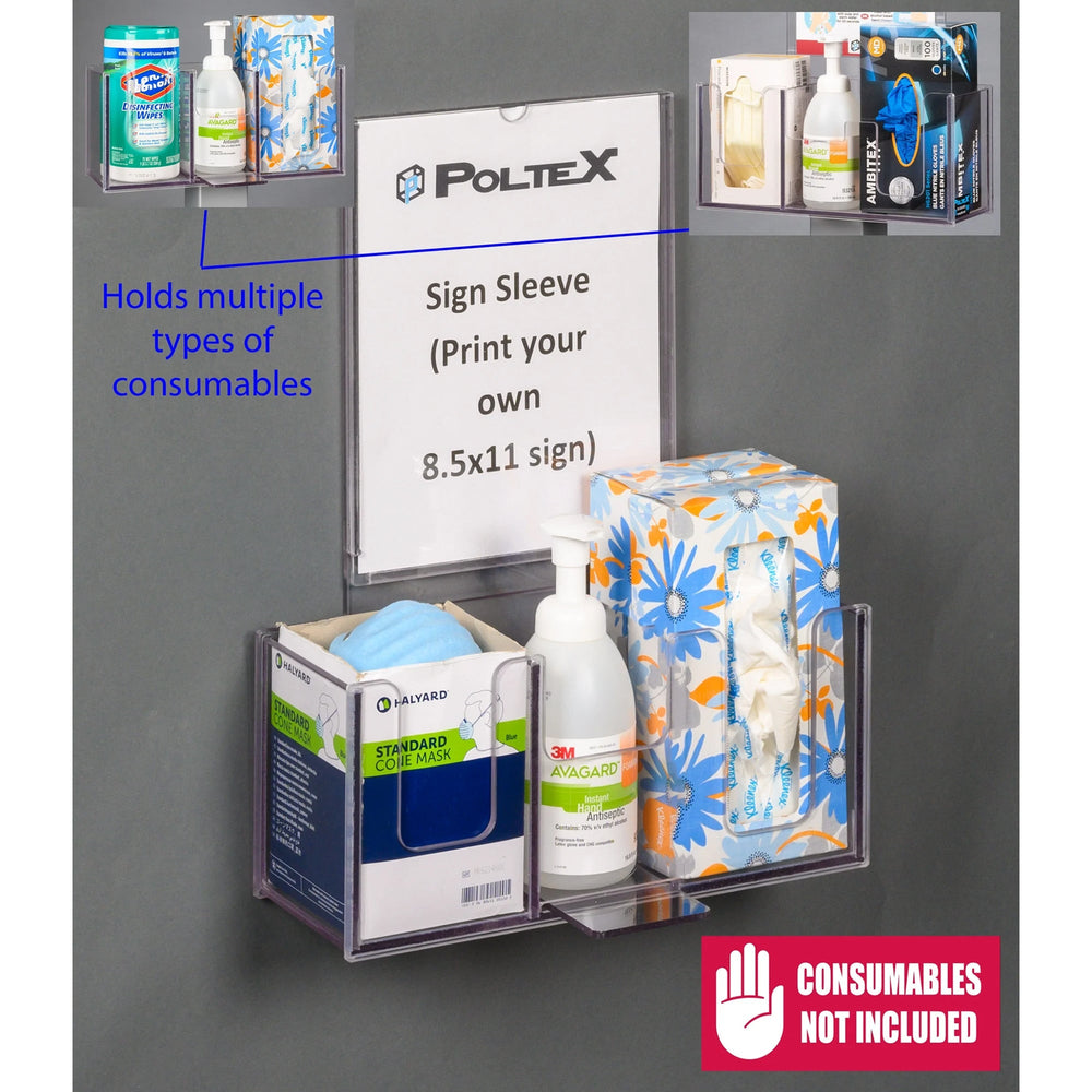 Respiratory Hygiene Station Q (Wall Mount Sign Sleeve)