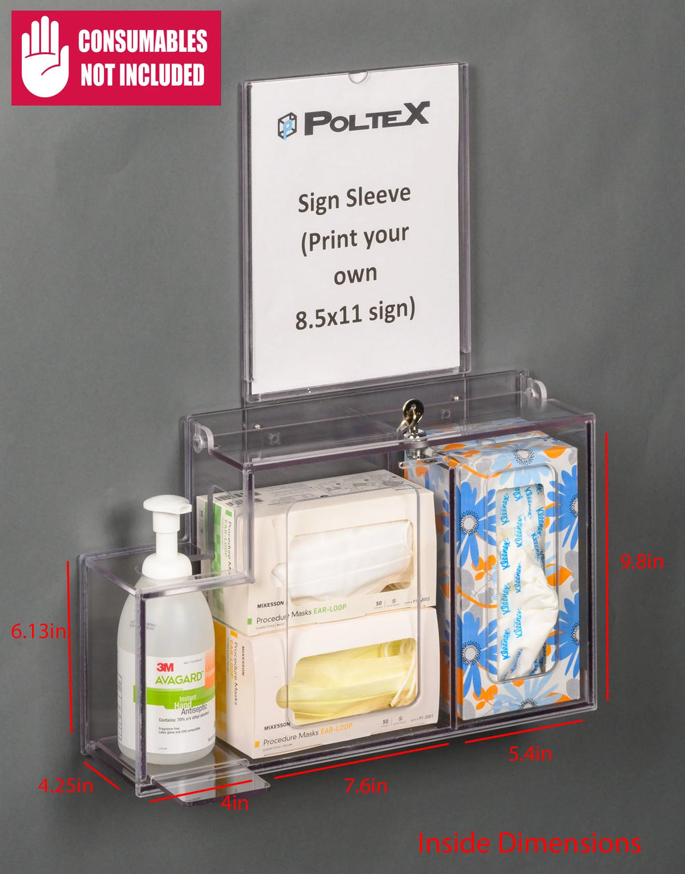 Respiratory Hygiene Station S (AC Stand, RHS AC Stand Kit, SLV Sign)