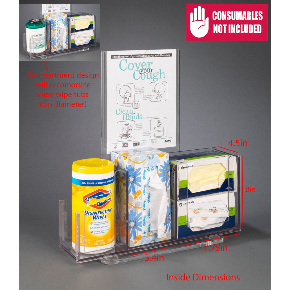 Respiratory Hygiene Station U (CT Base, SLV Sign, RHS CT Kit)