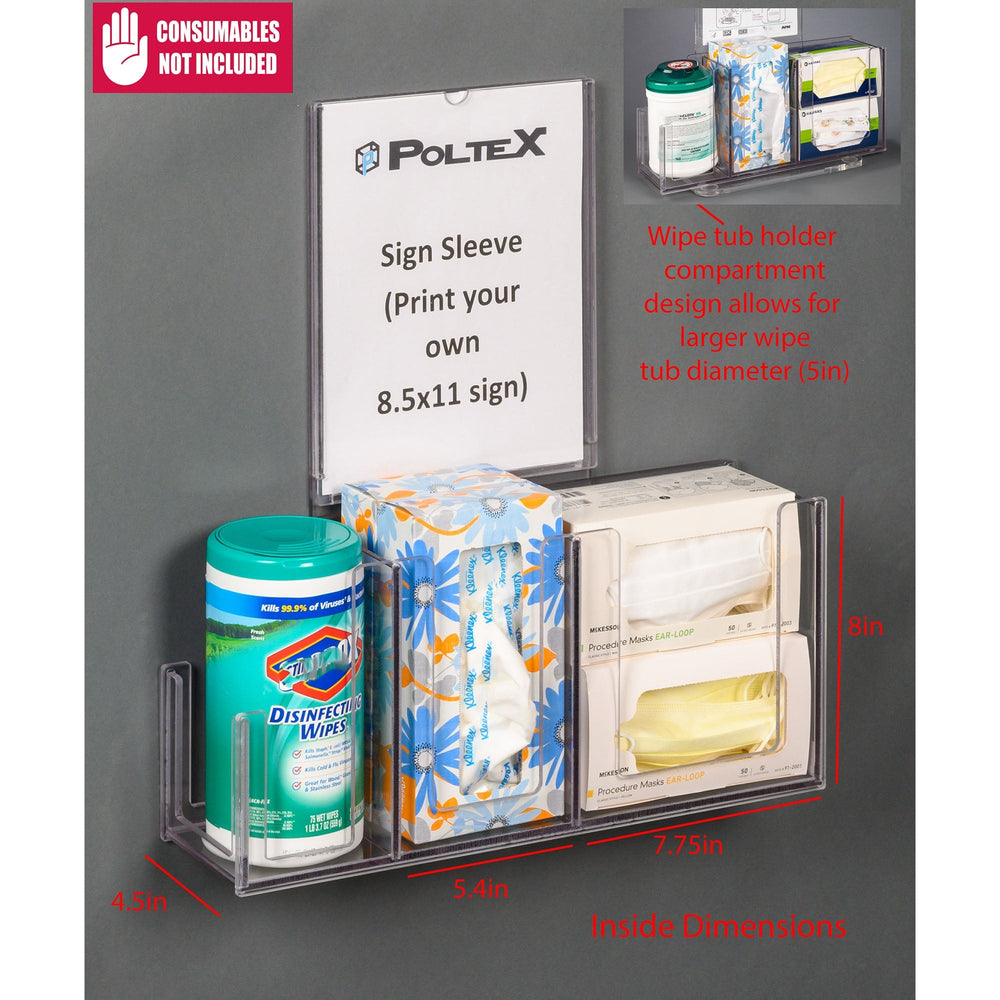 Respiratory Hygiene Station U (Wall Mount Sign Sleeve)