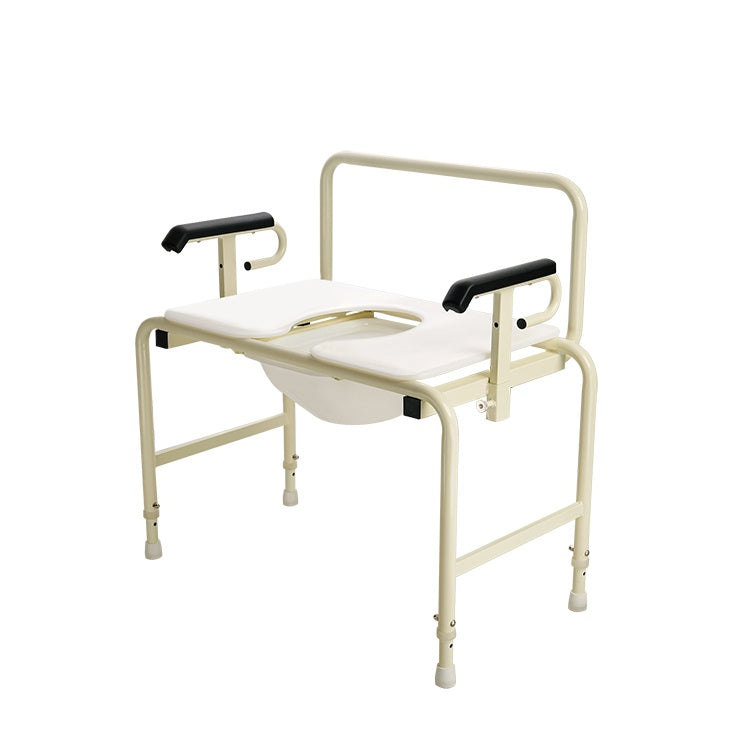 Bariatric HD Drop Arm Commode Legrest-pair