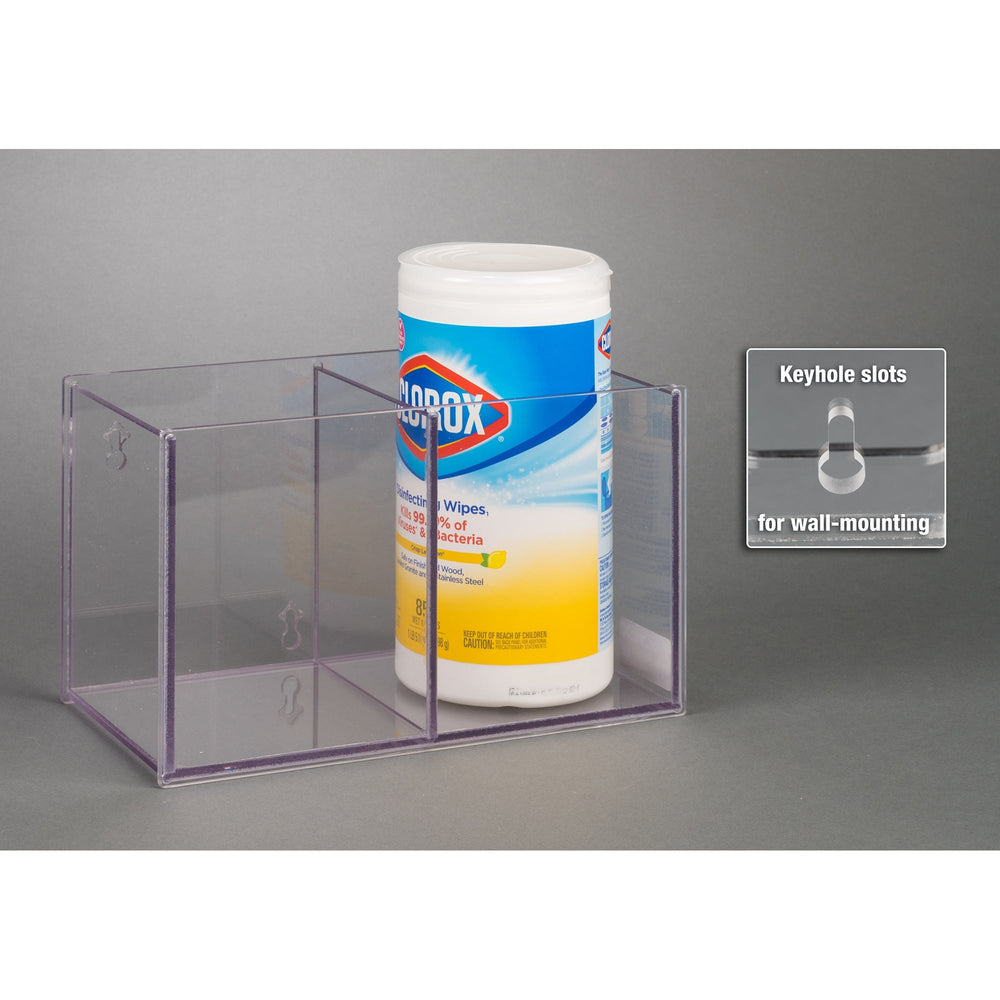 Sani/Clorox Wipe Holder-2 Pocket (Wall Mount)