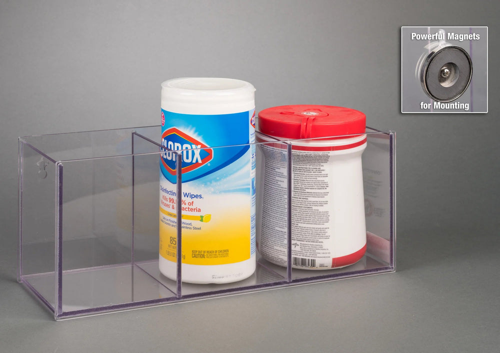 Sani/Clorox Wipe Holder-3 Pocket (Magnets 3)