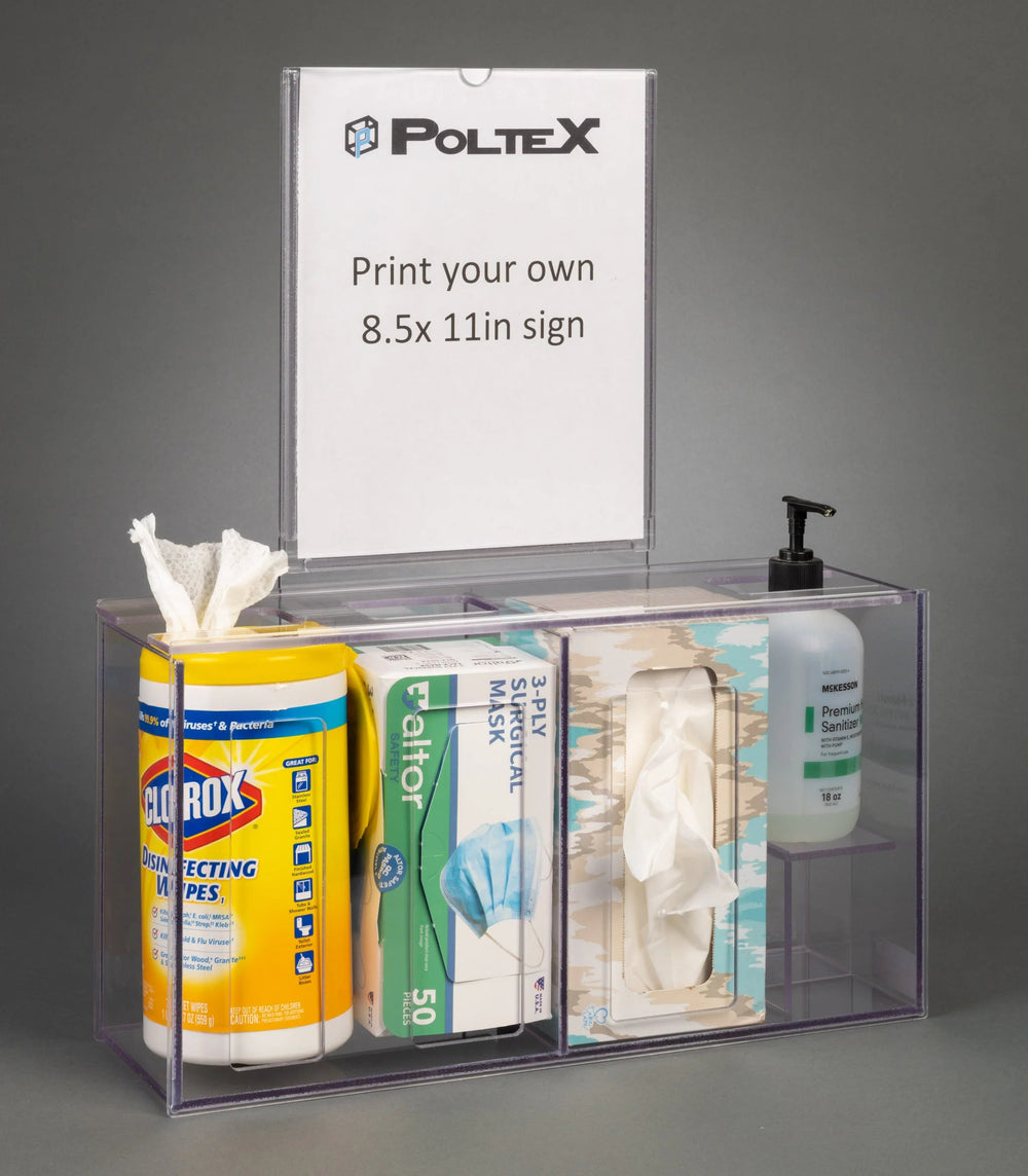 Wall Mount Sanitizing Station-4 Position