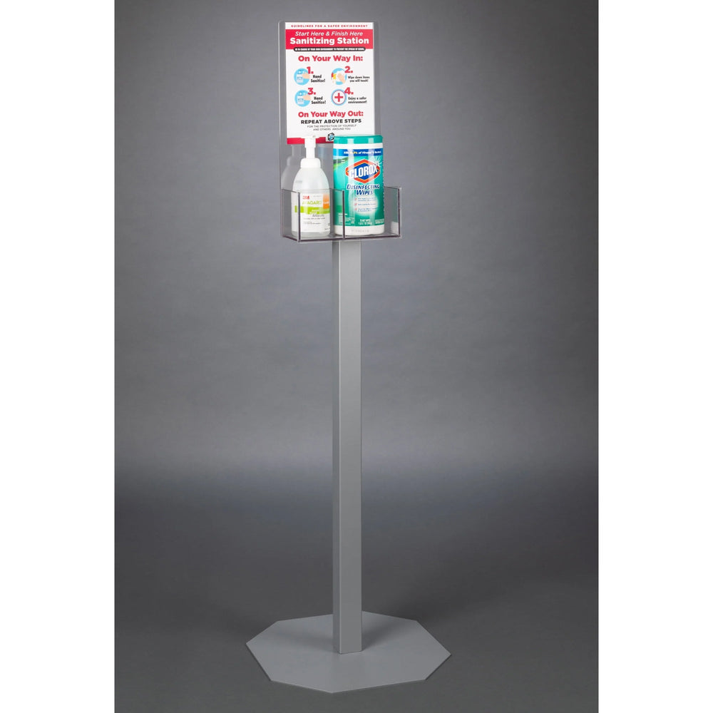 Start Here Finish Here Station- Hand Sanitizer/Wipes (2STL, 2STL Kit)