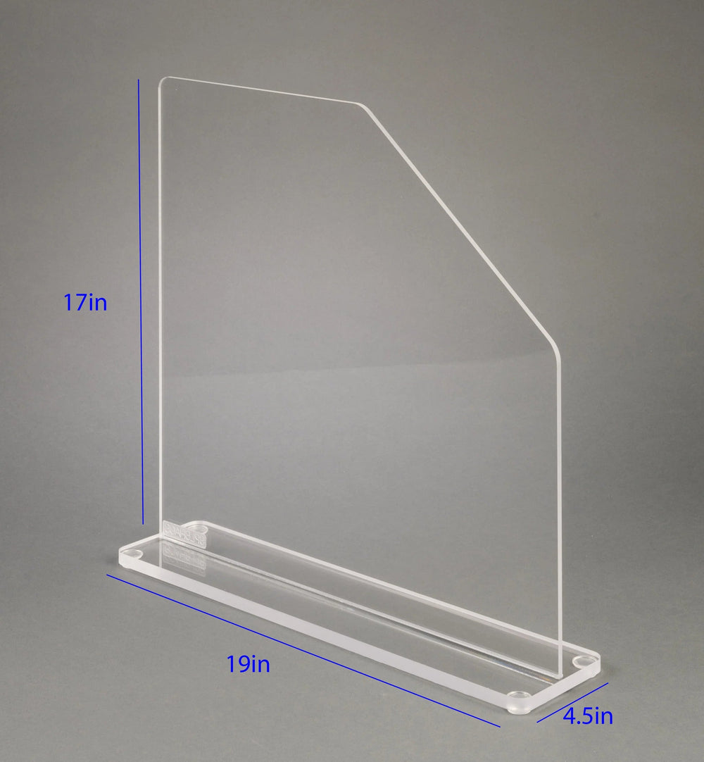 Free-standing Acrylic Splash Shield-17Tx19W (Bump)