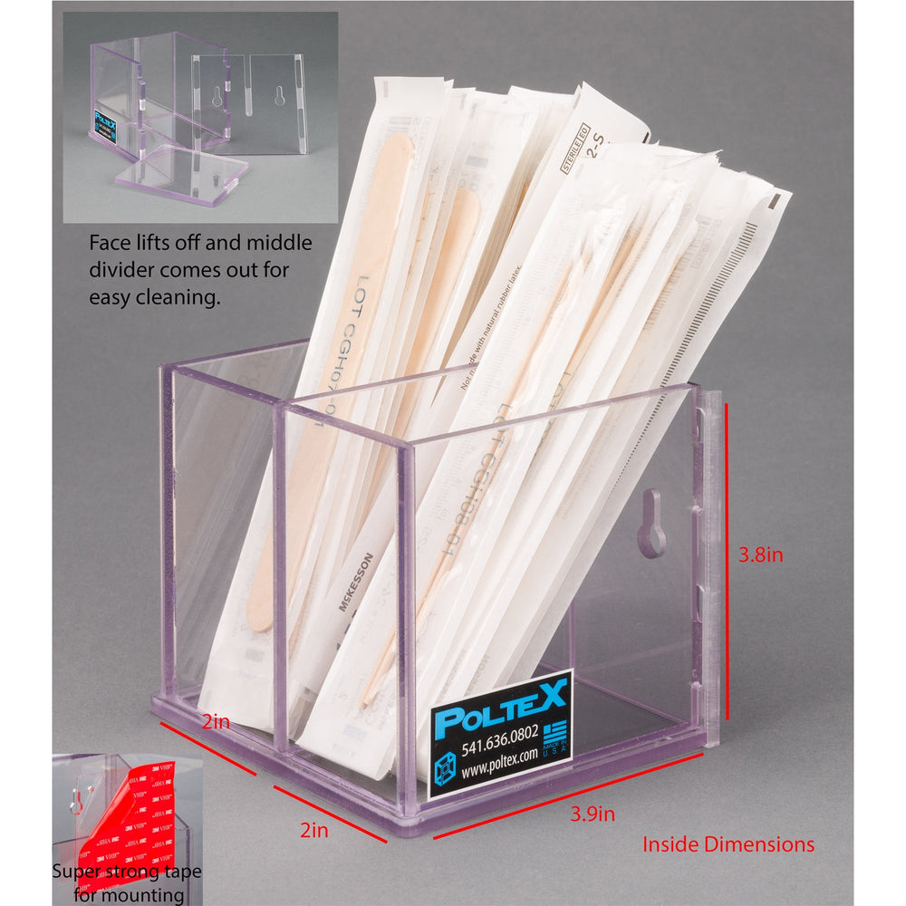 Swab/Tongue Depressor Holder XL Divided (VHB Tape)