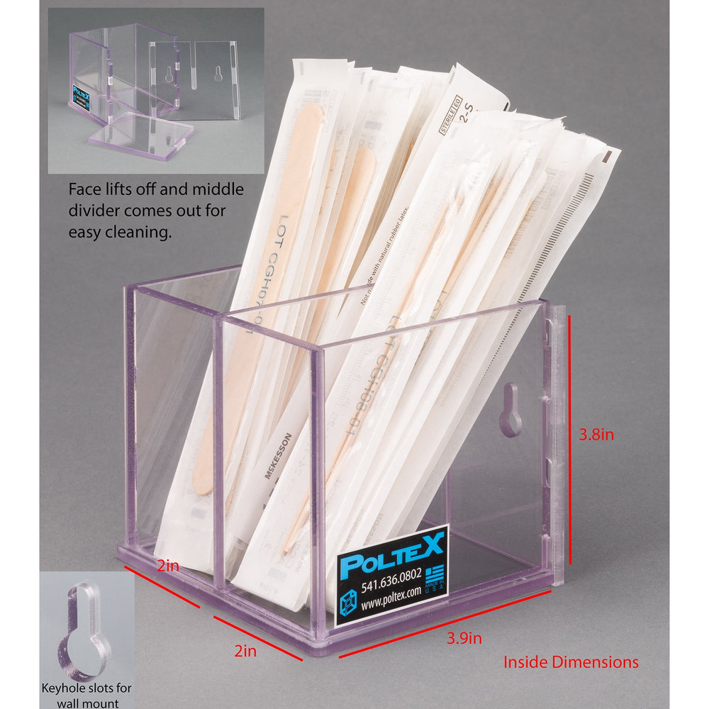 Swab/Tongue Depressor Holder XL Divided (Wall Mount)