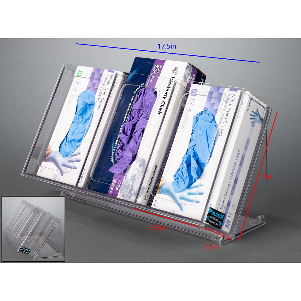 Countertop Glove Box Holder-3 Box (Bump, 3GBST, K10)