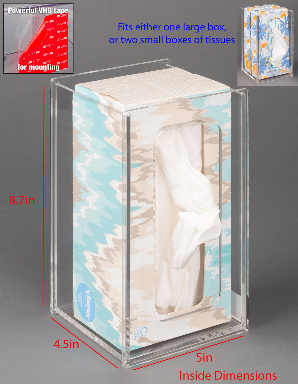 Tissue Box Holder-4.5D (Tape)