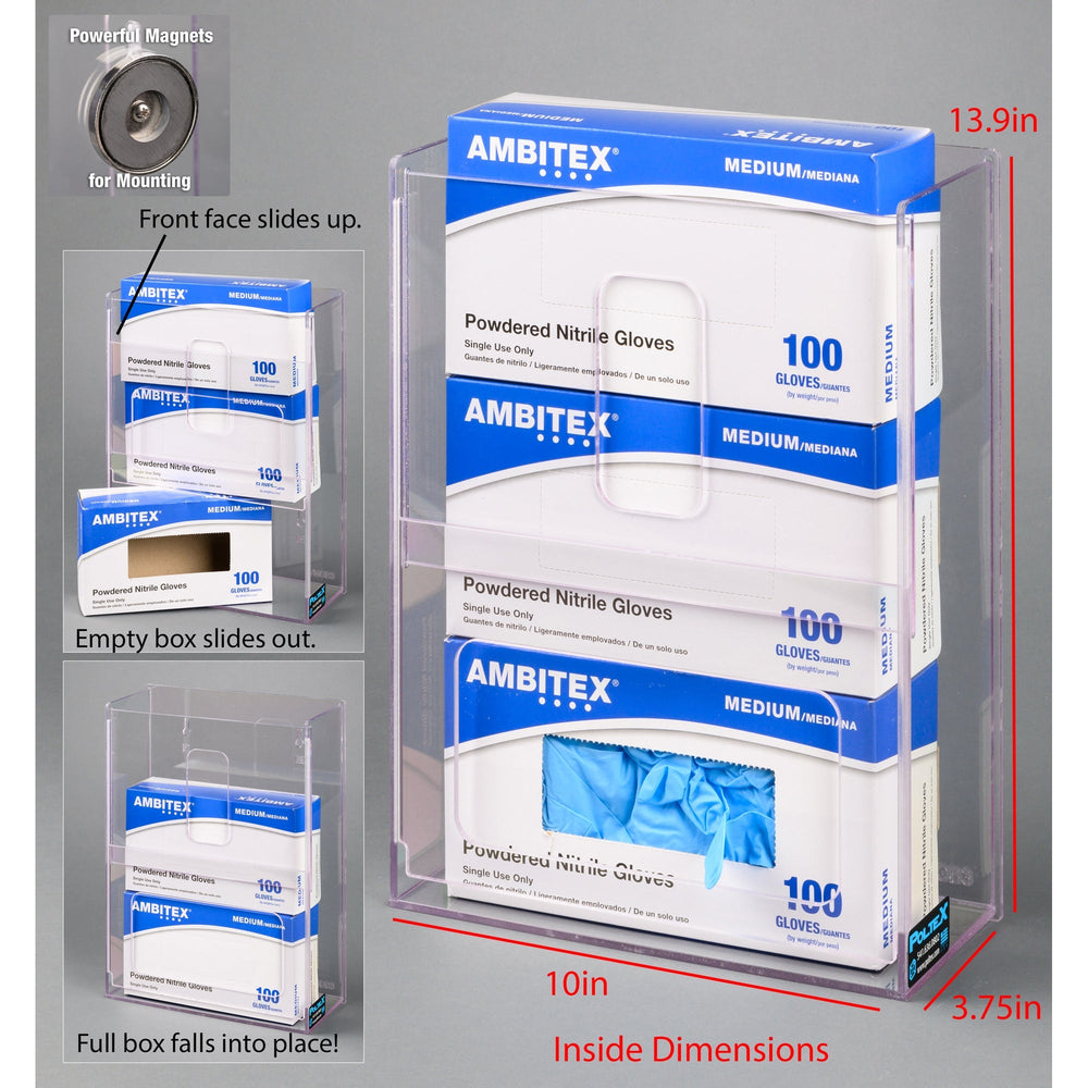 Visual Management Glove Box Holder-3 Box (Magnets 3)