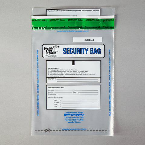 Alert Void Security Bags, Clear, 10 x 14