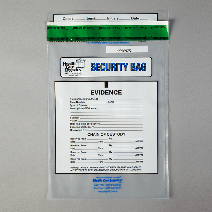 Chain of Custody Bags, Clear