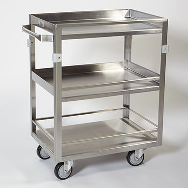 Stainless Steel Cart w Guard Rail
