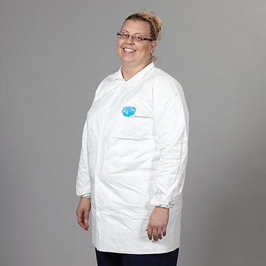 Health Care Logistics Disposable Tyvek® Labcoat