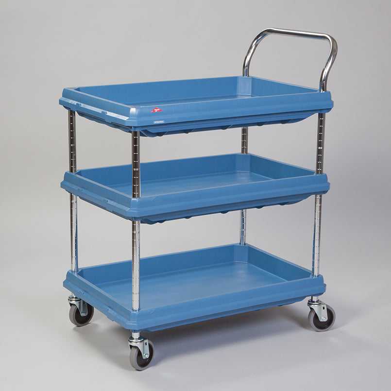 Health Care Logistics Metro Deep Ledge Utility Cart, 3-Shelf