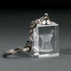 Crystal Key Chain with Mortar and Pestle