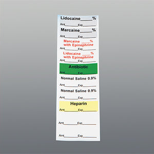 Sterile Preprinted Labels