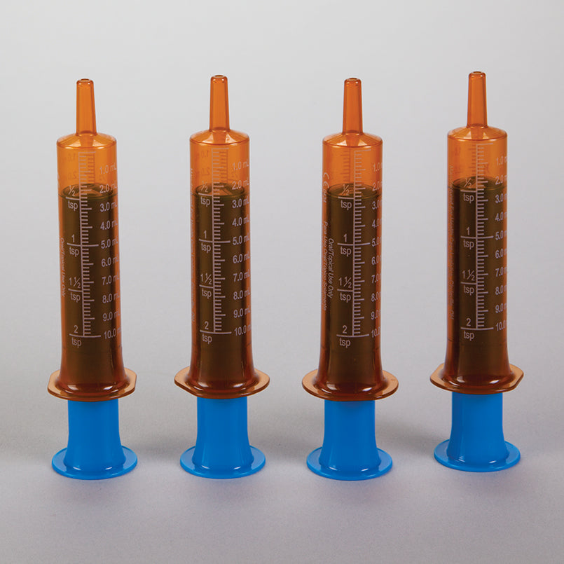 Comar® Oral Dispensers with Tip Caps, 10mL Amber Medical Products