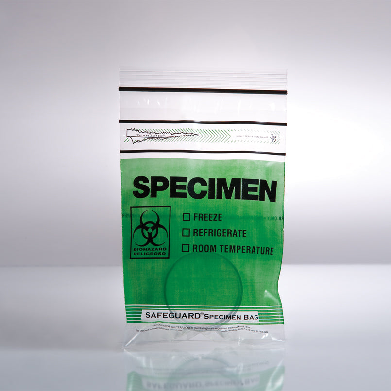 Health Care Logistics Specimen Bags, 6 x 9