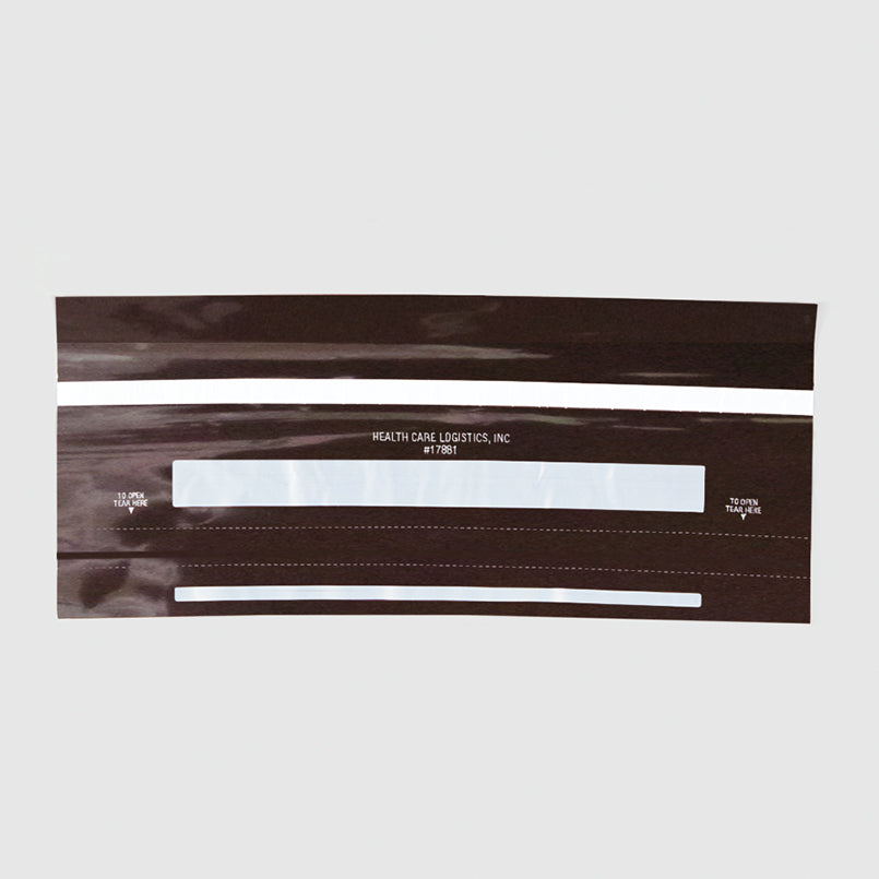 Health Care Logistics Self-Sealing Tamper-Indicating Bags, Amber, 15 x 3